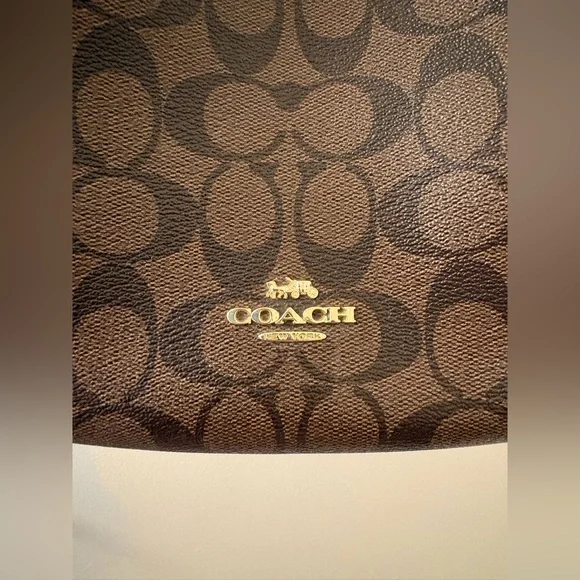 Coach Pennie Signature Canvas Pebble Leather Shoulder Bag - Picture 5 of 7